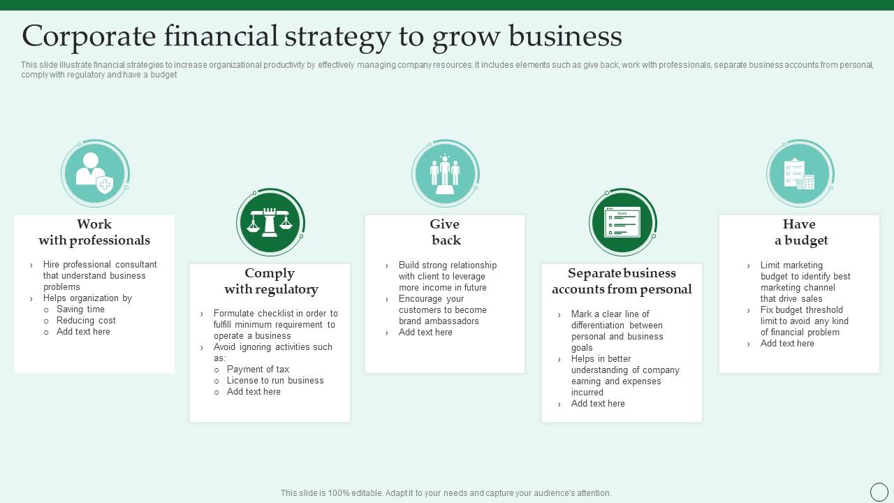 Strategy corporate business structure strategic overview diagram planning areas pillars portfolio decision making decisions resources approach